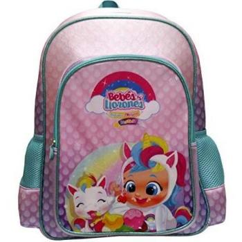 CYPBRANDS MC-02-CR - Mochila 35 cm con Bolsillo Frontal Bebés Llorones Dreamy, Rosa