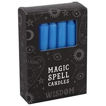 Pack de 12 Velas Mágicas 'Sabiduría' - Azul