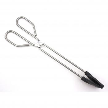 Fackelmann Tenacillas de Cocina con Palas, Pinzas Largas de Precisión para Carne, Pescado, Jamón, Barbacoa, Ensalada y para Croquetas, Colores surtidos, Acero Inoxidable, 30 x 7 cm, 1 Unidad