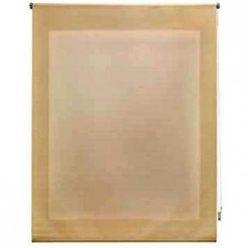 FirstlineGo Estor Enrollable traslúcido Liso Beige 100 X 175 cm