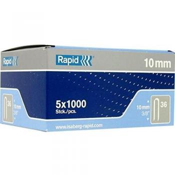 Rapid 11884410 Grapas para Cable, Plateado