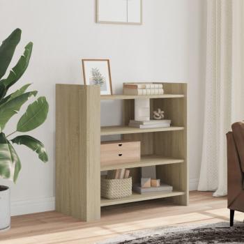 Aparador de madera multicapa de ingeniería en color roble Sonoma 73,5x35x75 cm