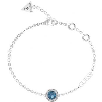 Pulsera Guess Color My Day JUBB02246JWRHAQS, Brazalete para dama, diseño moderno y elegante, fabricada en acero inoxidable con acabado en tono dorado, detalles de piedras de colores brillantes, cierre seguro tipo
