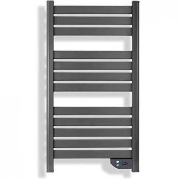 IKOHS WARMTOW - Toallero Eléctrico Bajo Consumo, 500 W, Calentador, Secador de Toallas, Secado Potente, Pantatalla LCD, IP24 antisalpicaduras, Apto para Baños, Programable, Temporizador