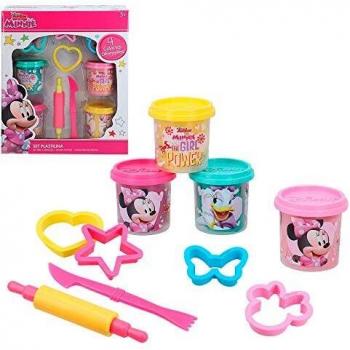 Disney - Plastilina infantil 4 Botes Plastilina niños 3 años con Moldes y Accesorios plastilina No tóxica Juguetes educativos Manualidades niños Pack plastilina Disney
