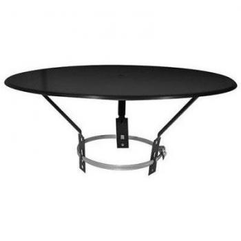 Chapeau Parasol Antilluvia - Diámetro 125 a 200 mm - Negro - Inox