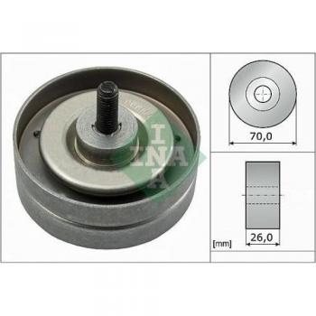 INA 532 0789 10 DEFLECTION/GUIDE PULLEY, V-RIBBED BELT