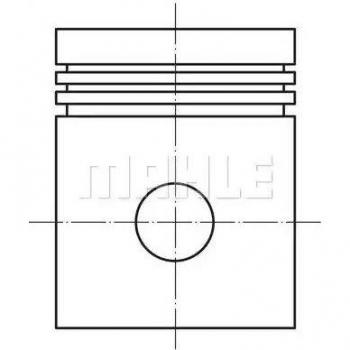 Pistón MAHLE ORIGINAL 0156100 de alta calidad