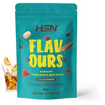 Saborizante en Polvo para Aminoácidos y Bebidas Deportivas - Té Helado de Melocotón 200 g | 36 Tomas | Keto, Vegano, Bajo en Calorías y Azúcar, No-GMO