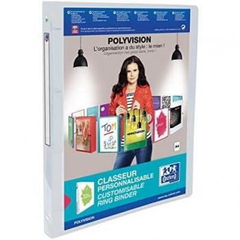 Carpeta de anillas personalizable A4 Polyvision 20 mm transparente