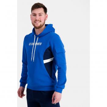 Sudadera Saison 1 Hoody N°1 M Azul - Edición Especial Le Coq Sportif