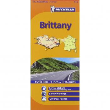 Brittany Michelin Regional Map: No. 512