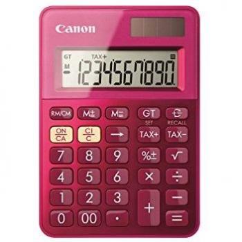 Calculadora de sobremesa Canon LS-100K Rosa con pantalla LCD de 10 dígitos