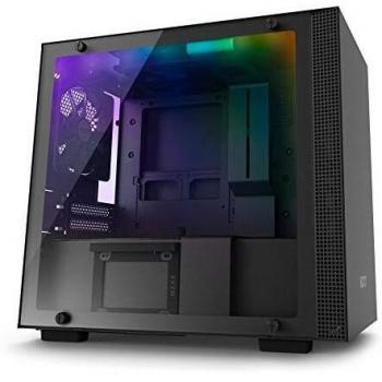 NZXT H200i - Caja PC Gaming Mini-ITX - Panel de vidrio templado - Preparado para refrigeración líquida - Negro - Versión 2018