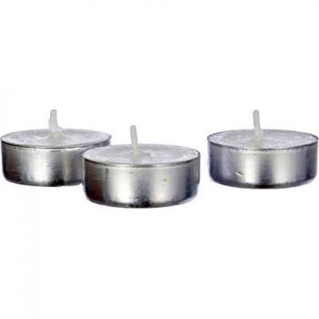 Bolsius - Velas para Interiores y Exteriores, duración: 4 Horas, 16 x 38 mm, 100 Unidades, Color Blanco