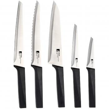 Bergner Masterpro Tech - Set de cuchillos, 5 piezas, acero inoxidable