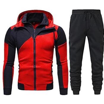 Sheey Chandal Hombre Completo Chandals Hombre Conjunto de Ropa Costura Cremallera Chándal Hombre Completo