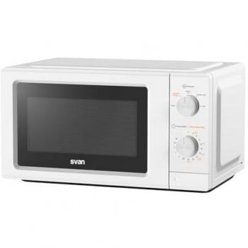 Microondas Svan 19L Blanco SMW19700 Básico, 700W, 5 Niveles de Potencia, Descongelación, Fácil Limpieza, Temporizador 30min
