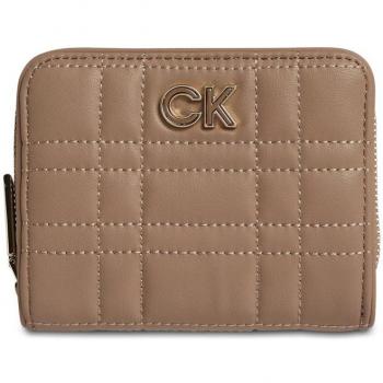 Calvin Klein Elegant Beige Zip Wallet with RFID Lock