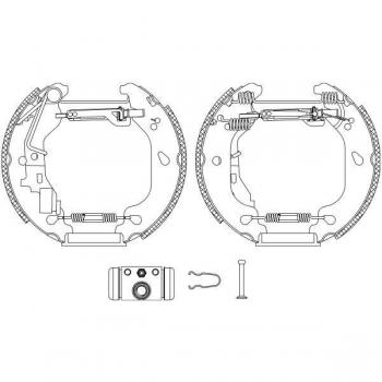 Kit de zapatas de freno TEXTAR 84054401, frenos de tambor