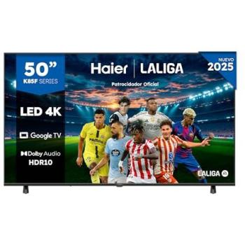 TV LED 50 Haier H50K85FUX UHD 4K, Smart Google TV, HDR10, Dolby Audio, Sin Marcos