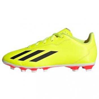 Bota de Fútbol Adidas X Crazyfast Club FXG Infantil para Mujer, Color Amarillo Solar Yellow/Core Black/Cloud White, Talla 28 EU