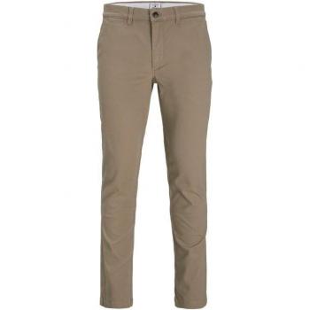 Pantalón JACK & JONES 12174307 de algodón elástico con bolsillo francés, modelo Stmarco Dave, color beige para hombre