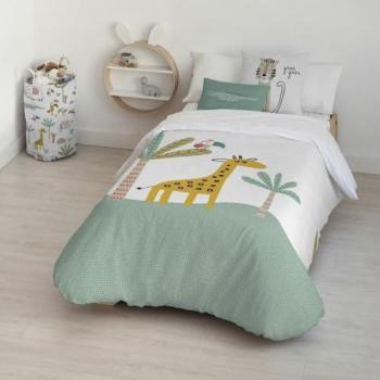 Juego de Funda Nórdica Kids&Cotton Jeddah Big Menta 155 x 220 cm