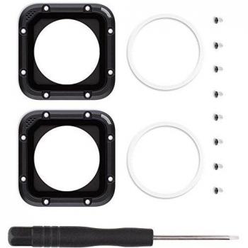 GoPro ARLRK-001 - Kit de Repuesto de Lentes de Vidrio para GoPro HERO4 Session, Color Negro