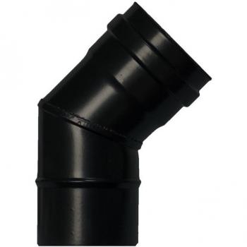 Codo Estufa Pellet Vitrificado Ø80 mm 45°