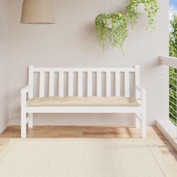 Cojín de Banco beige 150x50x7 cm en tela Oxford