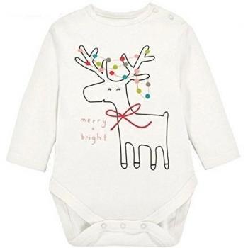 CuteOn Bebé Chicas' y Chicos' Manga larga Bodies Bebé Onesies Blanco 3 Meses