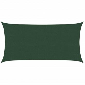 Toldo de vela HDPE 160 g/m² 2,5x5 m Color Beige, Crema, Verde claro y Toldo de vela HDPE verde oscuro 160 g/m² 2,5x5 m