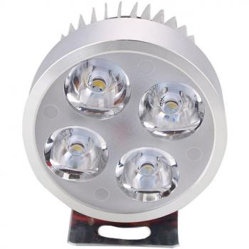 Scooter de la motocicleta 4 LED Faro de motocicleta LED DC12-90V Destacar Impermeable IP44 para la mayoría de los autos, camionetas, todo terrenos, vehículos
