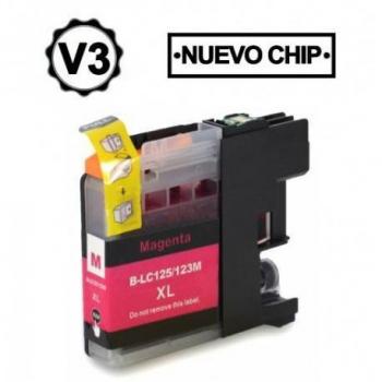 Cartucho de tinta genérico Brother LC125XL Magenta