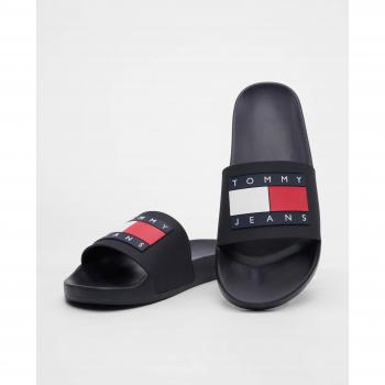 Sandalias Tommy Jeans Flag Pool Negro para Mujer