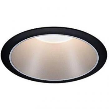 Lámpara empotrada LED Cole 6,5W Ø 88 mm | Dimmable en 3 niveles | IP44 | Negro y Plata