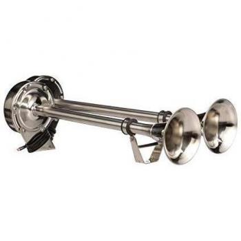 Seachoice 50-14561 Bocina Tubo Acero Inoxidable Doble