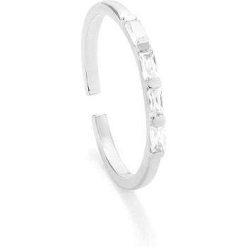 Anillo Basics de plata plateado