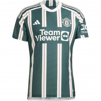 adidas 2023-2024 Manchester United Authentic Away Shirt - Green - Male - Size: XS - 34-36 Chest Size