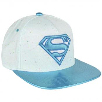 Artesania Cerda Gorra Visera Plana Moda Superman, Blanco
