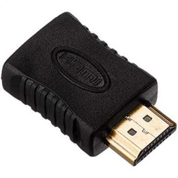 Lindy 41232 Adaptador HDMI No CEC Tipo A Macho a Hembra, Cambiador de Género, Color Negro