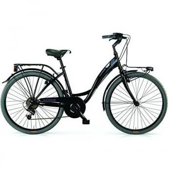 Bicicleta MBM Agora 26 Pulgadas 43 cm Mujer 6 Velocidades Freno en V Negra