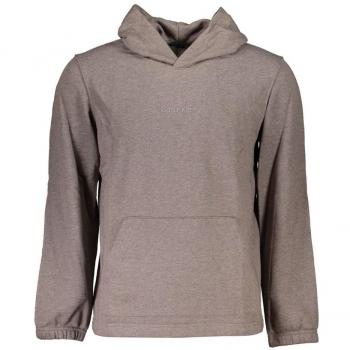 Calvin Klein Sport Men's Long Sleeved Hooded Sweatshirt - L, Grey with Small Logo