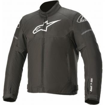 Chaqueta de Moto Alpinestars T-SPS Waterproof Impermeable Resistente con Protecciones Homologadas Negra