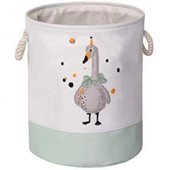 Miracle Baby Cesta Plegable Colada, Cesta Tela Almacenaje Infantil Impermeable,Cesta de Almacenamiento con doble Tela Capa para Organizadoras Juguetes Ropa,35 * 40.5CM