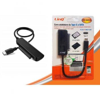 Convertidor Adaptador de Disco Duro USB Tipo-C a SATA 15Pin para HDD de 2,5 TPC-SA3125