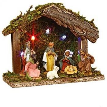 Cuna Navideña 7 Santons 5 LED.