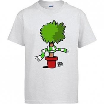 Camiseta Viva er Beti Bético verdiblanco Natural ilustrado por Jorge Crespo Cano - Blanco, S