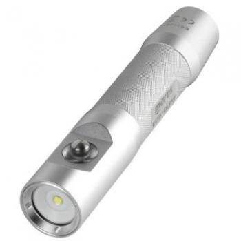 Mares Linterna Eos 10lrw Plateado - Linterna sumergible, LED de alta potencia, cuerpo de aluminio anodizado, resistencia al agua hasta 100 metros, diseño ergonómico, fácil de usar con una sola mano